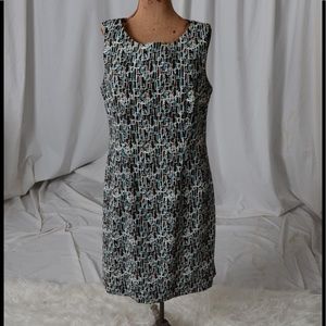 Geometric print dress